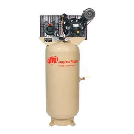 Ingersoll-Rand Ingersoll Rand 2340L5-V, 5 HP, Two-Stage Compressor, 60 Gal, Vert., 175 PSI, 14 CFM, 3-Phase 200V 45464930